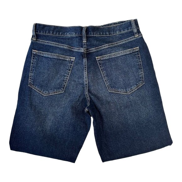 Old Navy Athletic Taper Jeans Men's 32X30 Blue Denim Build In Flex -Distressed - Picture 4 of 12